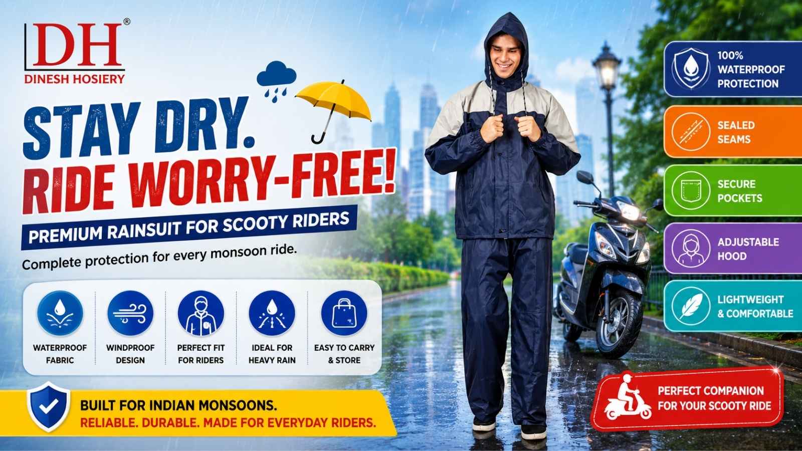 Best Raincoat for Scooty Riders in India: Complete Buying Guide